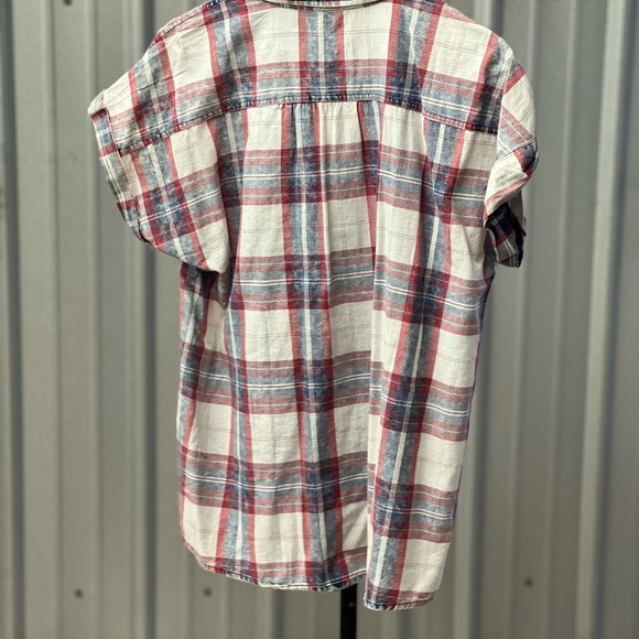 Maurices Red and Blue Plaid Shirt - Picture 3 of 3